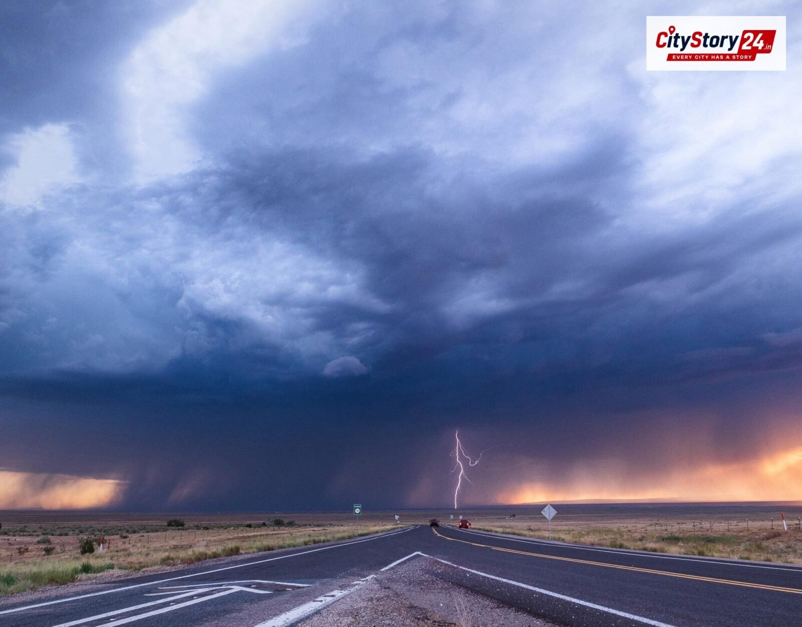 Representative image: thunderstorm lightning India sky