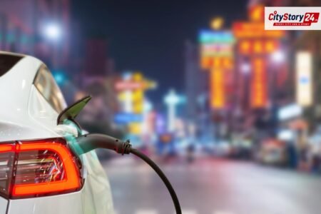 Representative image: electric car fire road India