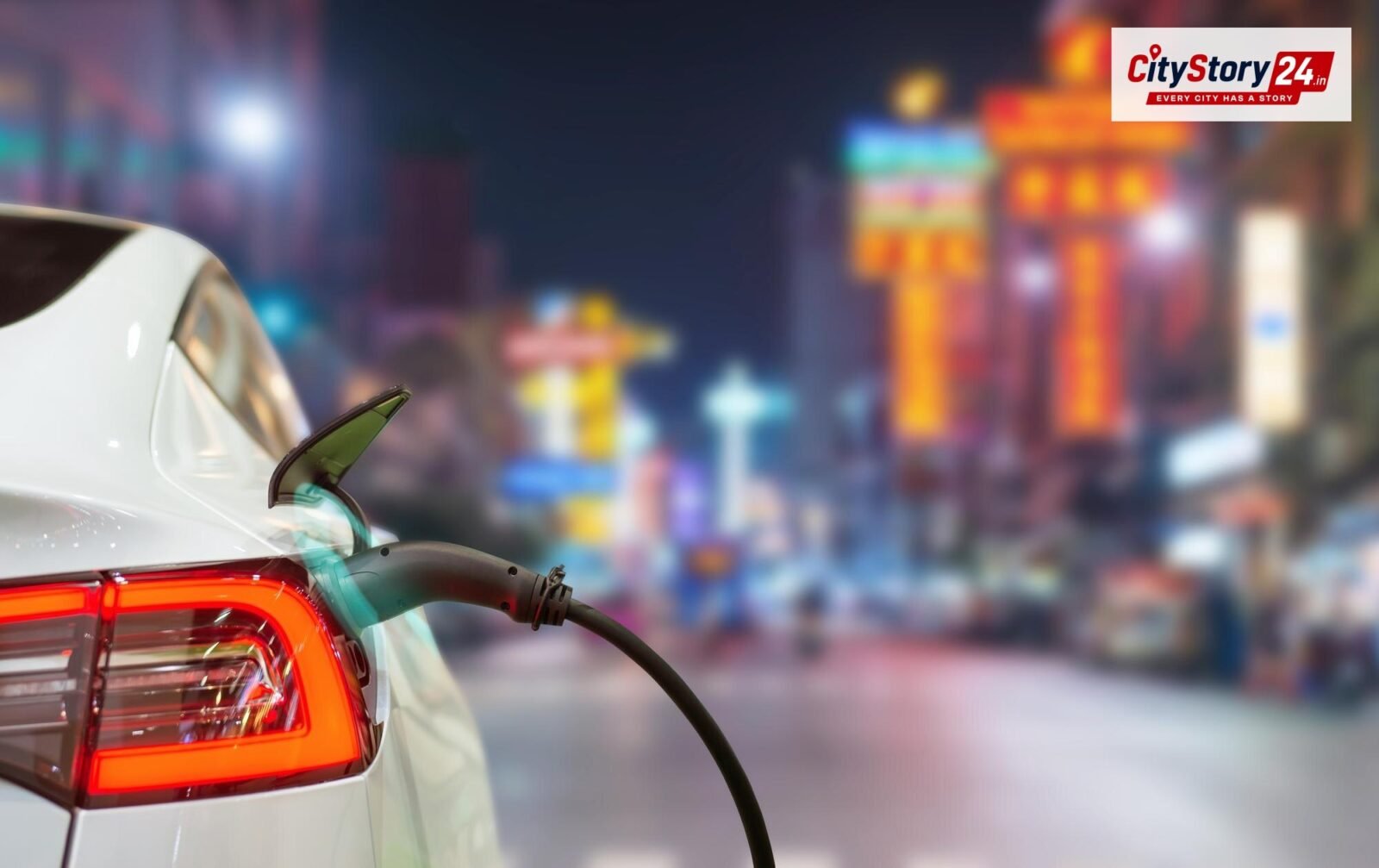 Representative image: electric car fire road India