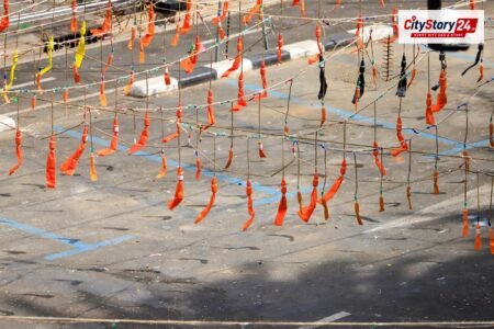 Representative image: Delhi police protest barricade