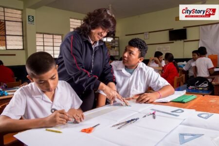 Representative image: students classroom India