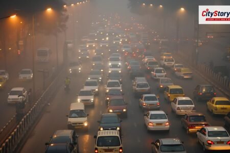 Representative image: cars highway traffic India