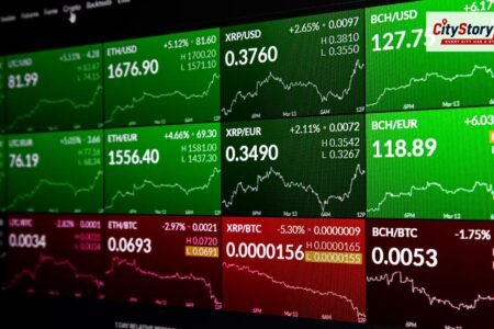 Representative image: stock market trading screen charts