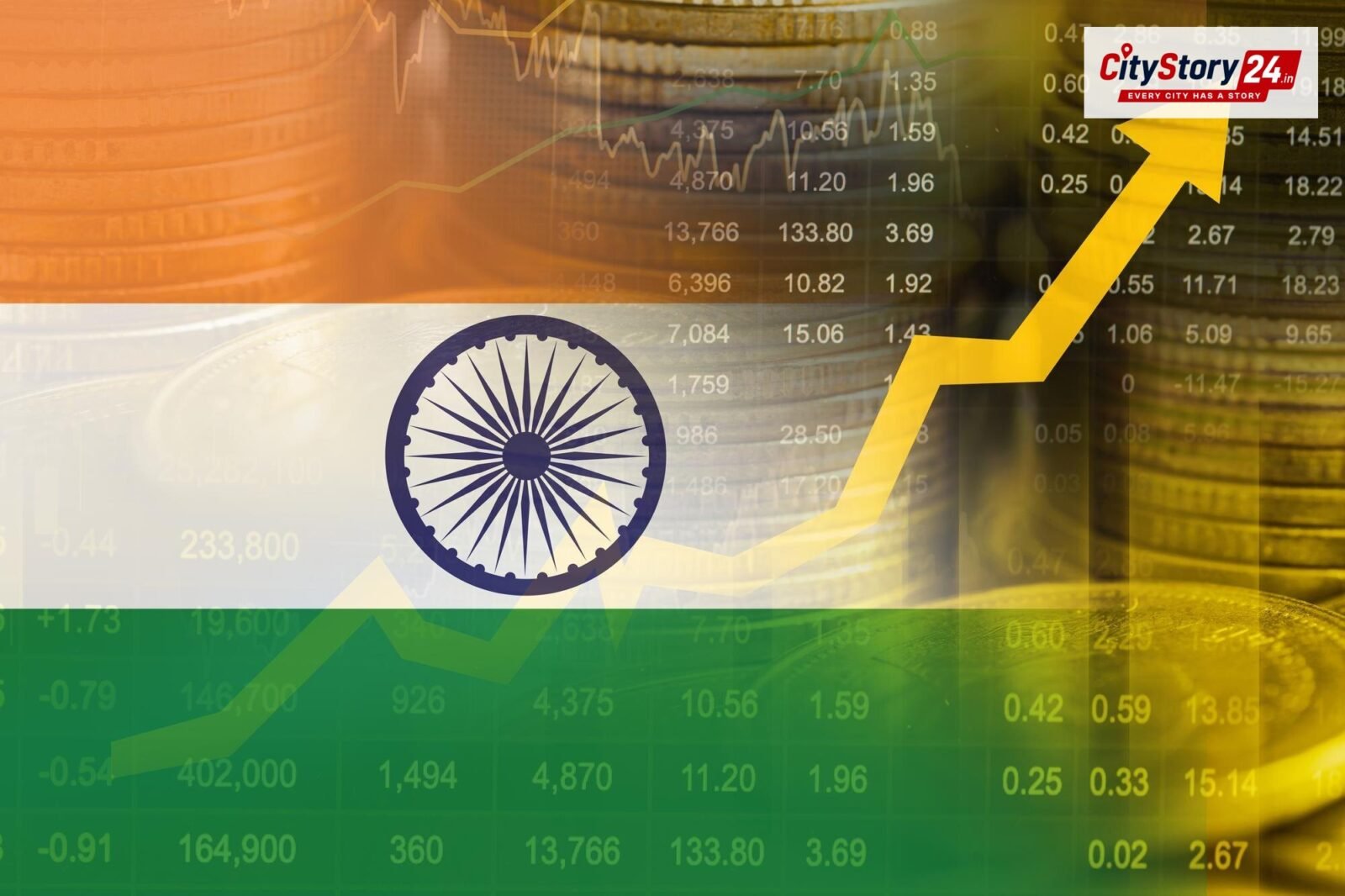 Representative image: global economy growth chart India