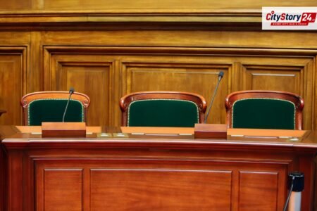 Representative image: Indian courtroom judges bench