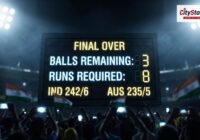 Representative image: cricket stadium floodlights India
