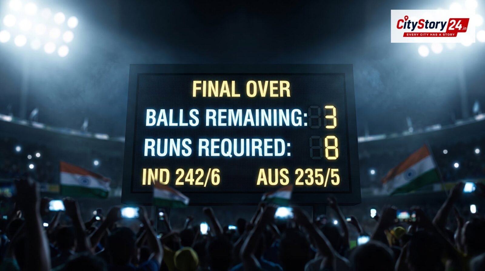 Representative image: cricket stadium floodlights India