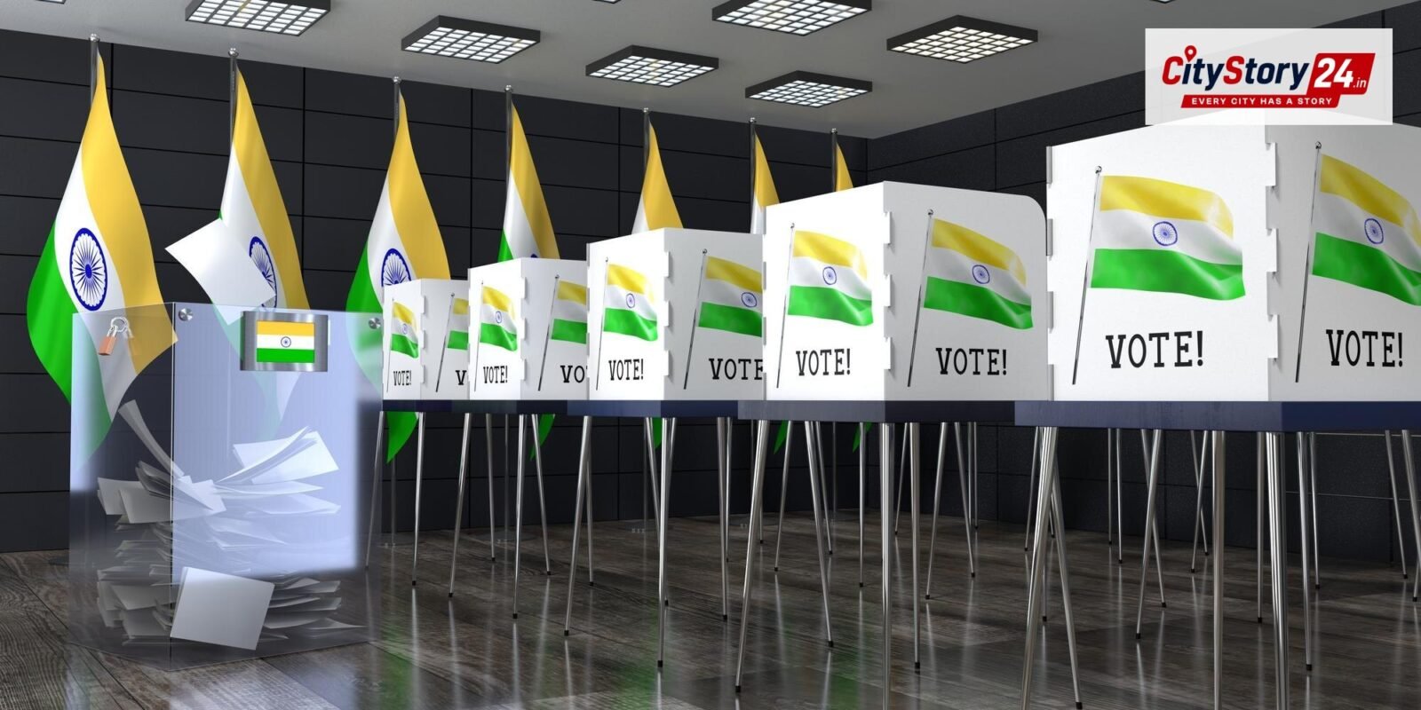 Representative image: ballot box polling station India
