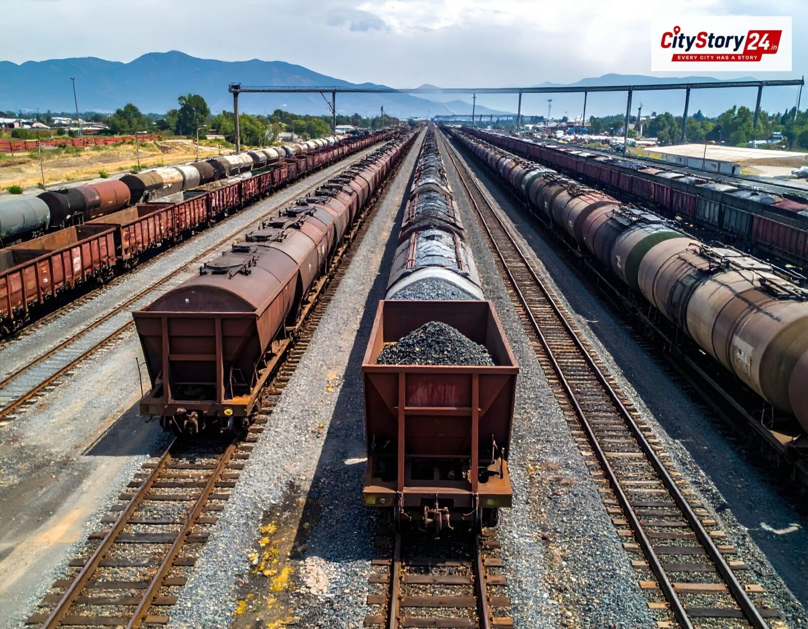 Representative image: freight train India