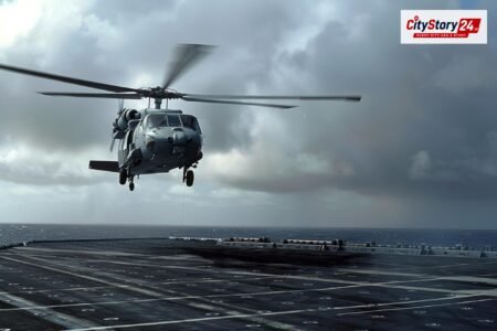 Representative image: Indian Coast Guard helicopter