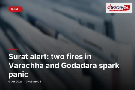 Surat alert: two fires in Varachha and Godadara spark panic