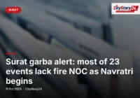 Surat garba alert: most of 23 events lack fire NOC as Navratri begins