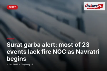 Surat garba alert: most of 23 events lack fire NOC as Navratri begins