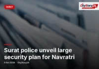 Surat police unveil large security plan for Navratri