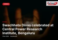 Swachhata Divas celebrated at Central Power Research Institute, Bengaluru