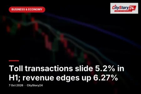 Toll transactions slide 5.2% in H1; revenue edges up 6.27%
