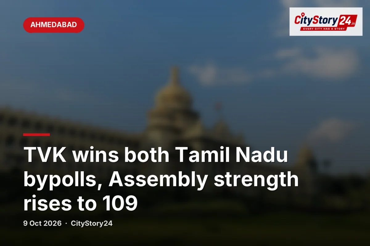 TVK wins both Tamil Nadu bypolls, Assembly strength rises to 109