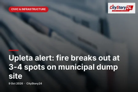 Upleta alert: fire breaks out at 3-4 spots on municipal dump site