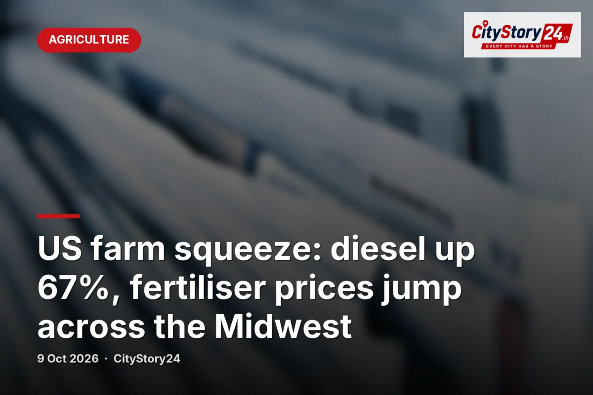 US farm squeeze: diesel up 67%, fertiliser prices jump across the Midwest