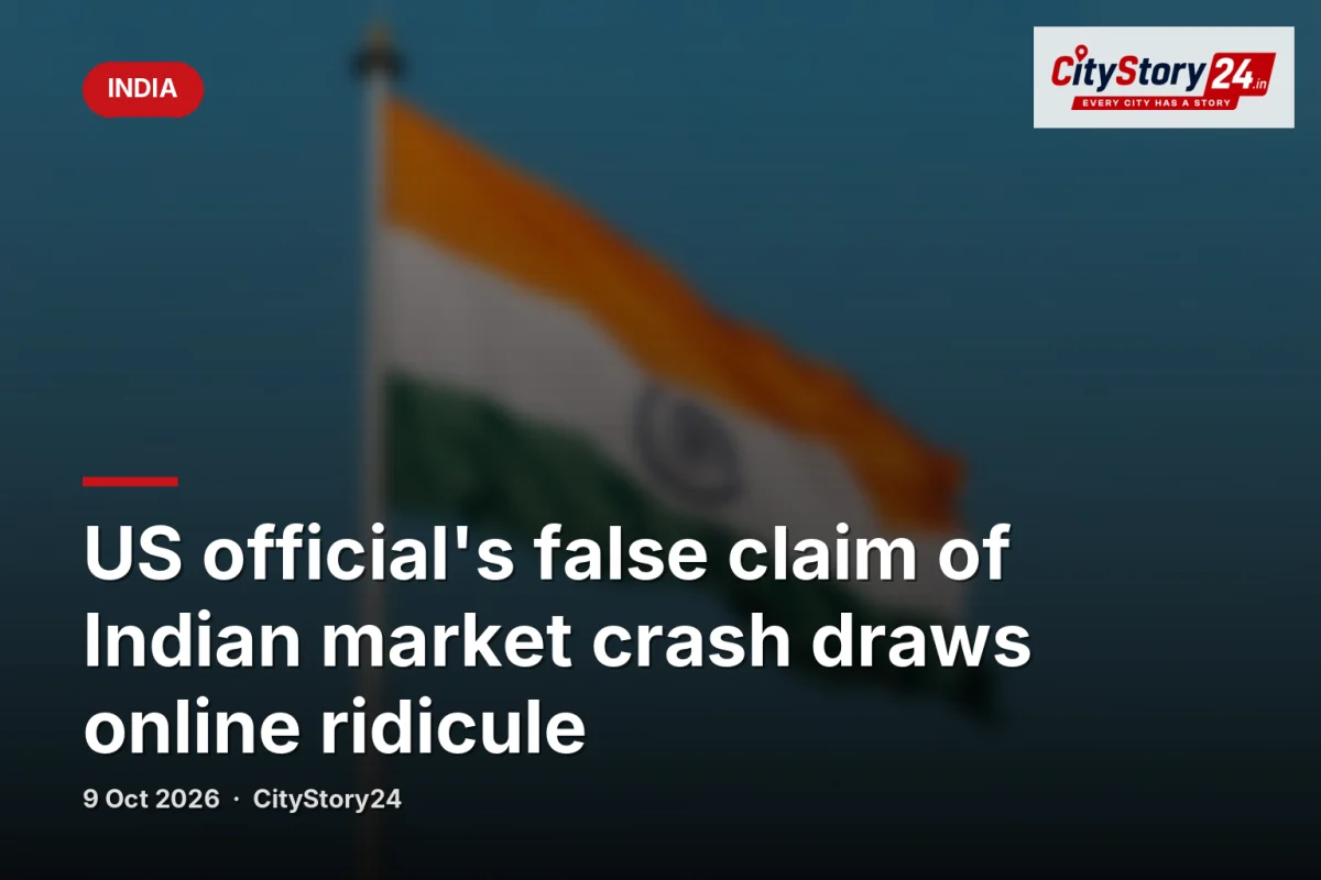 US official's false claim of Indian market crash draws online ridicule