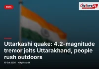 Uttarkashi quake: 4.2-magnitude tremor jolts Uttarakhand, people rush outdoors