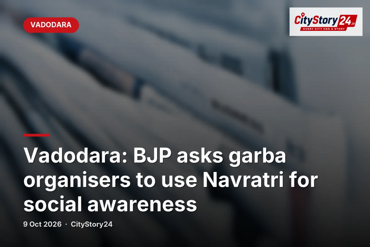 Vadodara: BJP asks garba organisers to use Navratri for social awareness