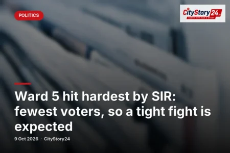 Ward 5 hit hardest by SIR: fewest voters, so a tight fight is expected