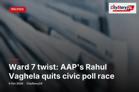 Ward 7 twist: AAP's Rahul Vaghela quits civic poll race